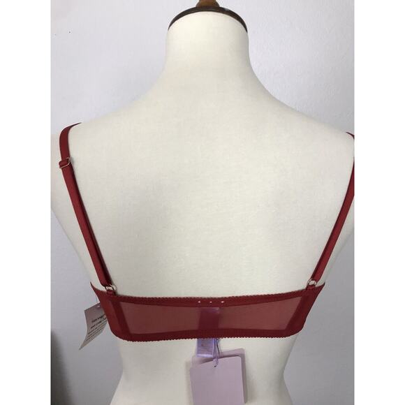 Fenty X Savage Lingerie Sheer Floral Embroidered Underwire Bra - Picture 10 of 12